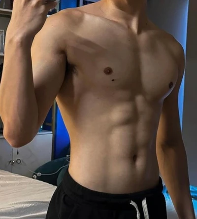 Face-cropped client progress photo, after.